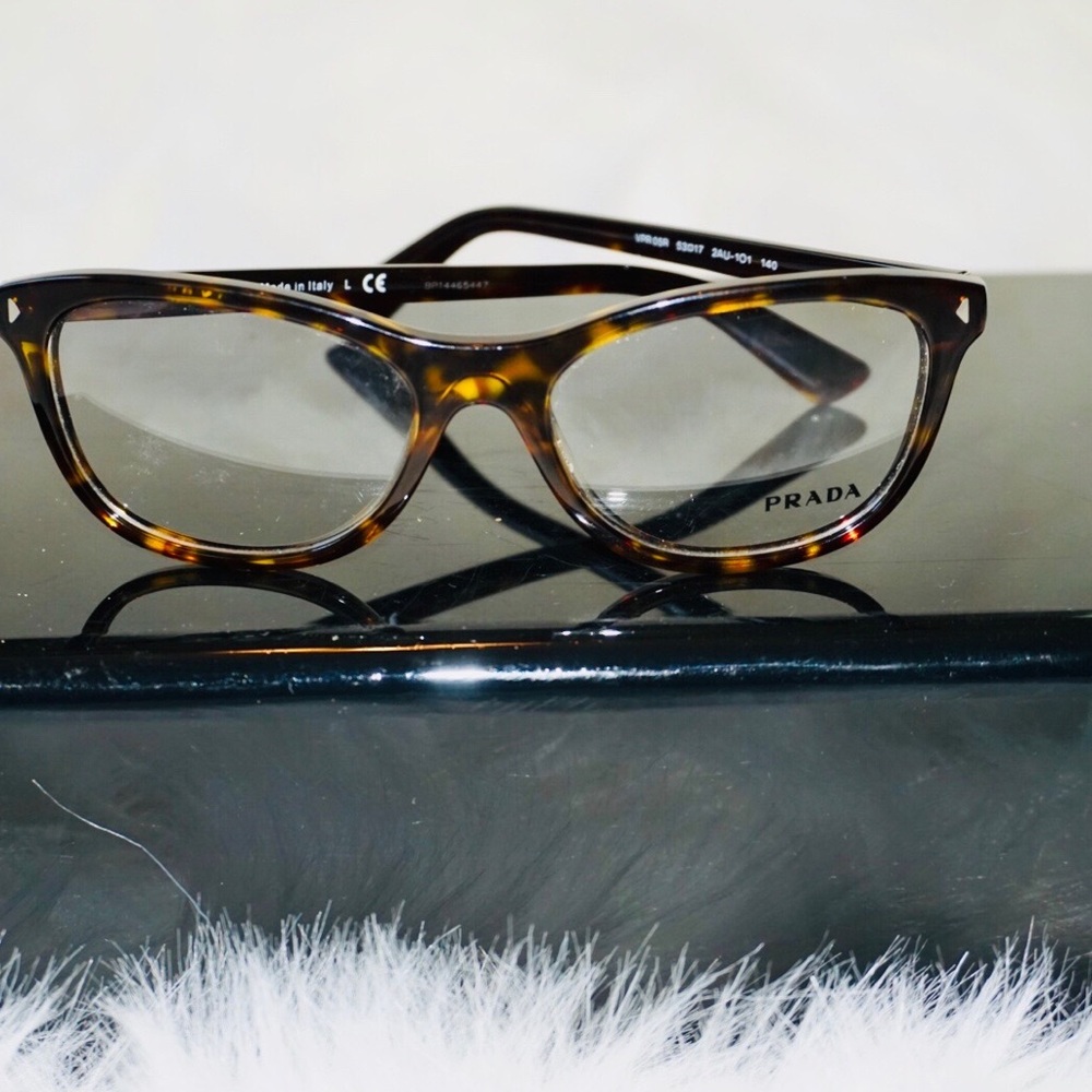 Prada Brown Tortoiseshell Eyeglasses